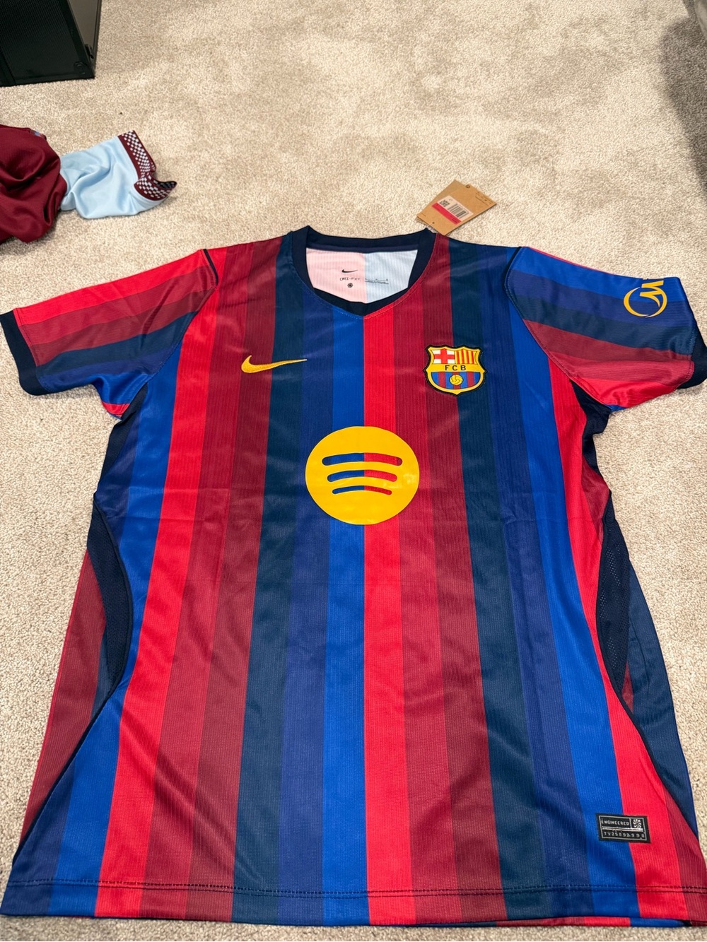Nike MENS FC BARCELONA SLIM FIT 26/27 soccer jersey with Pedri #8